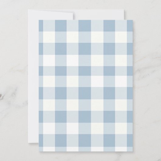 Invitation Mignonne Un petit baby shower d'agneau Boho Blue e (Dos)