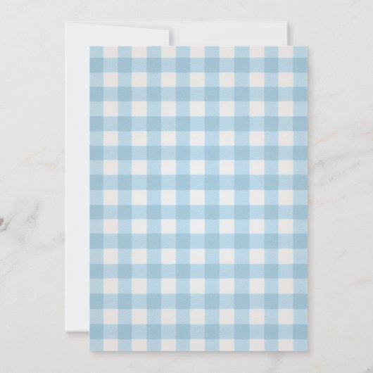 Invitation Mignonne Un Silly Goose Blue Premier Anniversaire (Dos)