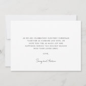 Invitation Mignonne Whimsical Notre première photo de Noël (Dos)