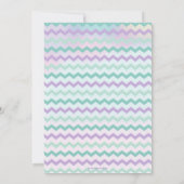 Invitation Mignonnes filles aux sirènes Anniversaire sous la  (Dos)