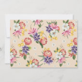 Invitation Mignonnons-nous Wild Pink Jungle 1er Anniversaire  (Dos)