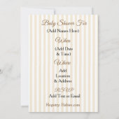 Invitation Mignons Bois Animaux Fox Baby shower (Dos)