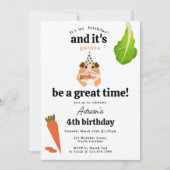 Invitation Mignons Cochons d'Inde Drôles Fête d'anniversaire (Devant)