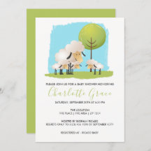 Mignons Et Agneaux Baby showers Triplets