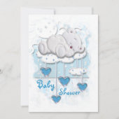 Invitation Mignons garçons baby showers (Devant)
