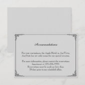 Invitation Mignons mariés s'embrassant, insert pour mariage g (Devant / Derrière)