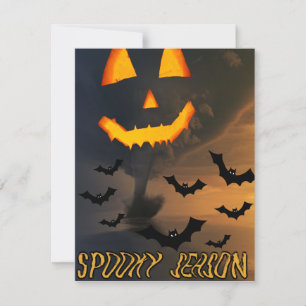Invitation Mikitiez ambiance halloween vintage citrouille eff