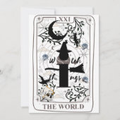 Invitation Mikitiez simple sorcière sorcière sorcière tarotca (Devant)