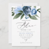 Invitation MILENA Quelque chose de bleu avant de faire Fête d (Devant)