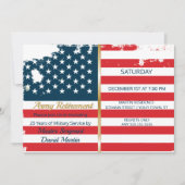 Invitation militaire de drapeau de partie de (Devant)