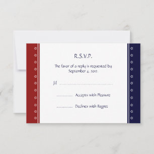 Invitation militaire patriotique américaine Carte