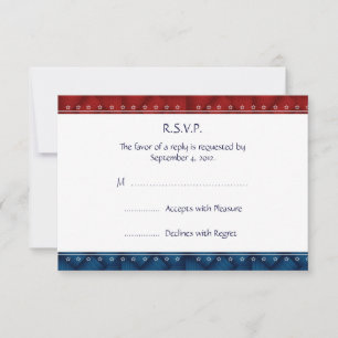 Invitation militaire patriotique américaine Carte