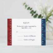 Invitation militaire patriotique américaine Carte  (Debout devant)