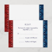 Invitation militaire patriotique américaine Carte  (Devant / Derrière)