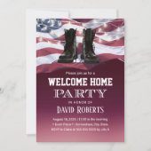 Invitation Militaire USA Drapeau Solide Accueil Bienvenue Acc (Devant)