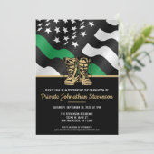 Invitation Military Basic Training Graduation Patriotic Party (Debout devant)