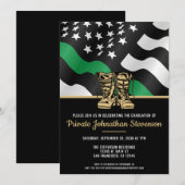 Invitation Military Basic Training Graduation Patriotic Party (Devant / Derrière)