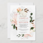 Invitation Milles roses et blanches, Roses, pivoines, agnolia (Devant)