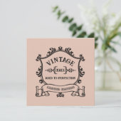 Invitation Millésime Vieilli à la Perfection Année de Naissan (Debout devant)