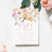 Invitation Millie Floral Baby Dans Le Baby shower Bloom