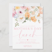 Invitation Millie Floral Déjeuner de la Fête des Mères (Devant)