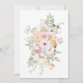 Invitation Millie Floral Déjeuner de la Fête des Mères (Dos)