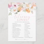 Invitation Millie Literary Loves Game (Devant)