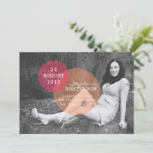 Invitation Milliers de mots Annonces de graduation (Debout devant)