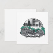 Invitation Milwaukee City Wisconsin USA (Devant / Derrière)