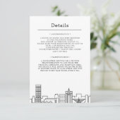 Invitation Milwaukee, Mariage du Wisconsin | Détails de l'inv (Debout devant)