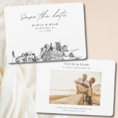 Invitation Milwaukee Mariage Moderne Enregistrer la date