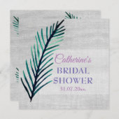 Invitation Mimimal, Plante, Russe Bridesmaid Mariage Card (Devant / Derrière)