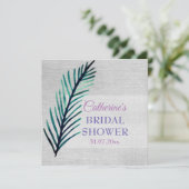 Invitation Mimimal, Plante, Russe Bridesmaid Mariage Card (Debout devant)