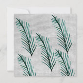 Invitation Mimimal, Plante, Russe Bridesmaid Mariage Card (Dos)