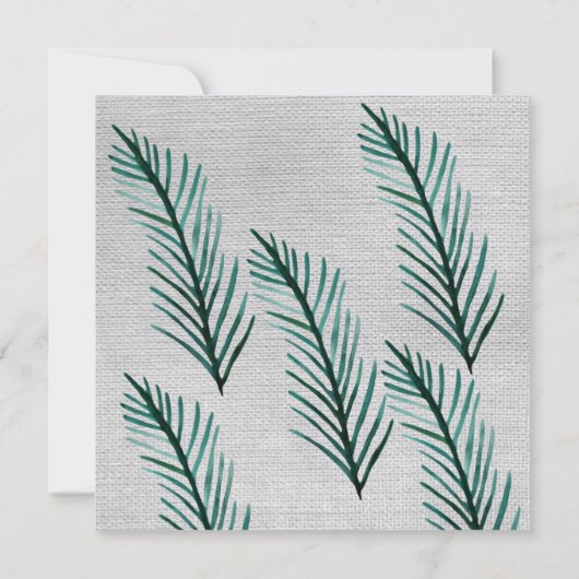 Invitation Mimimal, Plante, Russe Bridesmaid Mariage Card (Dos)