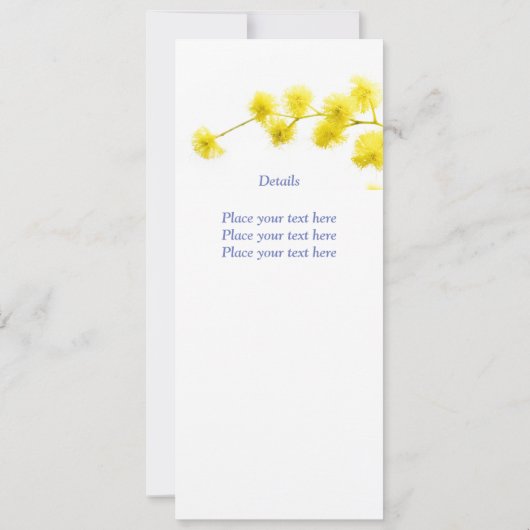 Invitation Mimosa (Dos)