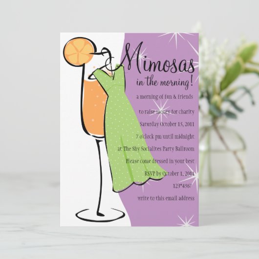 Invitation Mimosas (Debout devant)