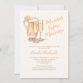 Invitation Mimosas avant la Fête des mariées du mariage (Devant)