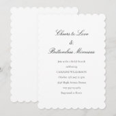 Invitation Mimosas de brunch de mariage amusant Citation drôl (Devant / Derrière)
