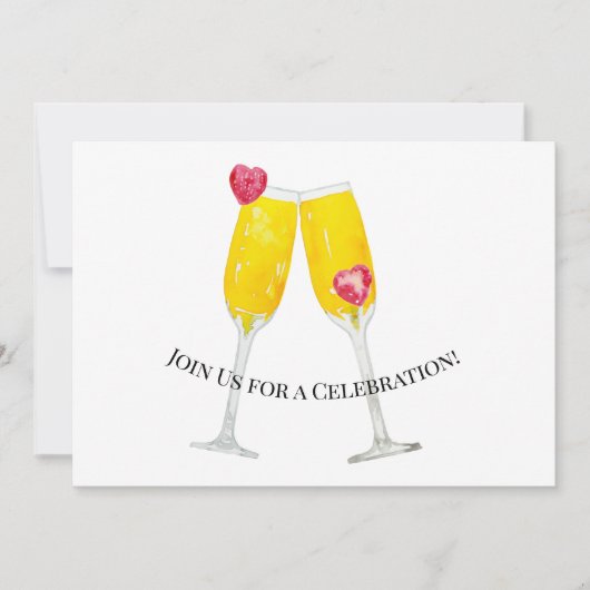 Invitation Mimosas personnalisé (Devant)