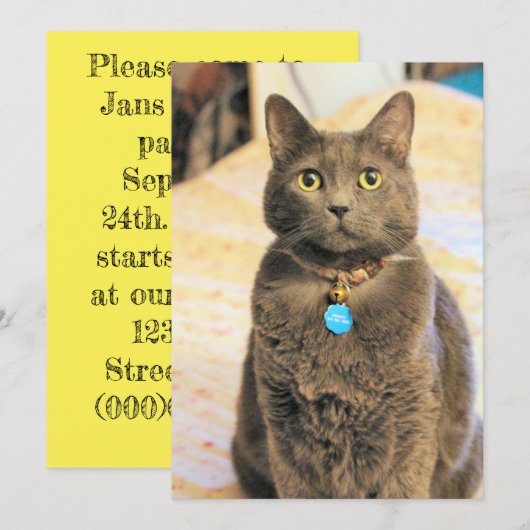 Invitation Mims (Devant / Derrière)