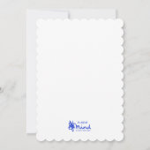 Invitation Mind Edition : Scalloped Enregistrer La Date (Dos)