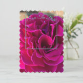 Invitation Mind Edition : Scalloped Enregistrer La Date (Debout devant)