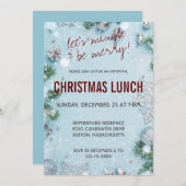 Invitation Mingle et Be Joyeux Déjeuner de Noël (Devant / Derrière)