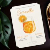 Invitation Mini Aperol Spritz Bachelorette Party