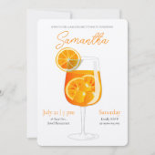 Invitation Mini Aperol Spritz Bachelorette Party (Devant)