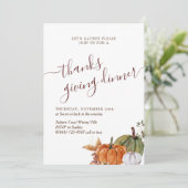 Invitation Mini Arc Photo Bourgogne Merci Dîner Donnant (Debout devant)