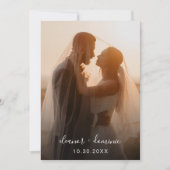 Invitation Mini-Bourgogne photo RSVP QR Code Mariage (Devant)