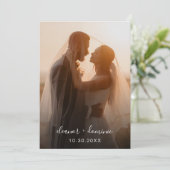 Invitation Mini-Bourgogne photo RSVP QR Code Mariage (Debout devant)