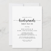 Invitation Mini-calligraphie Bridesservatrices Brunch Shower (Devant)